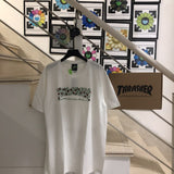 Thrasher T Shirt Thrasher Rose Flame Loose Short Sleeve Fall Winter Couples