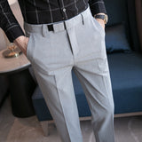 Men Trousers Casual Pants Men's Summer Suit Pants