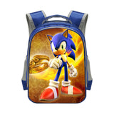 Sonic Backpack Sonic Elementary School Student Polyester School Bag Reflective Stripe Backpack