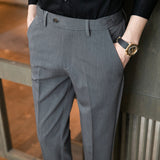 Men Trousers Men's Casual Cropped Pants