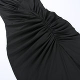 Emily Ratajkowski Dress Elegant Slimming Waist Pleated Camisole Gown Dress