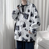 Men's Shirts Casual Printed Jacket Coat
