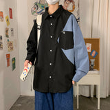Men's Shirts Loose Casual Polo Collar Shirt