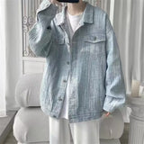 Denim Shirts Denim Jacket Men's Autumn Loose All-Matching Top Coat