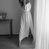 Women Bohemian Dress Women's Summer Loose Bohemian Cotton and Linen Dress