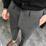 Men Trousers Casual Suit Pants