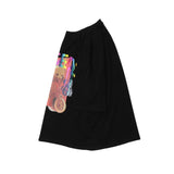 Men T Shirt Summer Casual Tops Cartoon Bear Printed Short Sleeve T-shirt Men's round Neck Half Sleeve Street Fashion Loose Half-Sleeved T-shirt