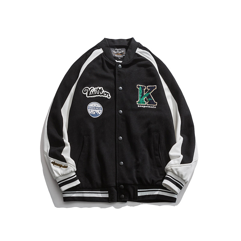 Letterman Jacket Outfit Senior Jackets Varsity Baseball Coat Men's Spring and Autumn Jacket