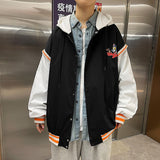 Tom and Jerry Hoodie Autumn and Winter Printing Coat Men's Hooded Loose Jacket