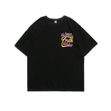 Men T Shirt Summer Casual Tops Men's Clothes Summer Wear Vintage Men's round Neck Short Sleeve Casual Loose Letter Printed T-shirt