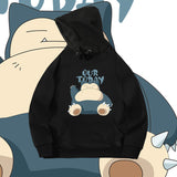 Men and Women Pokemon Pikachu Hoodie Men and Women Youth Loose Shoulder Long Sleeve Top Clothes