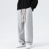 Men Sweatpants Drawstring Wide Leg Loose Sports and Leisure