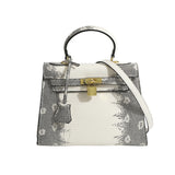 Jackie Kennedy Bag Spring/Summer Lizard Pattern Kelly Bag Snakeskin Shoulder Messenger Bag