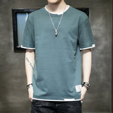 Men Short Sleeve T-Shirt plus Size Short Sleeve T-shirt Loose T-shirt