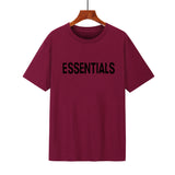 Fear Of God Fog T Shirt Essentials Double Line Letter Loose High Street Short Sleeve T-shirt For Men