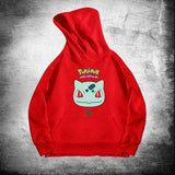 Men and Women Pokemon Pikachu Hoodie Pokémon Bulbasaur Hooded Sweater