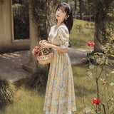 Women's Cottagecore Dress Floral Dress Women's Summer Skirt
