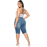 Women Plus Size Jeans Fashion Ripped Jean