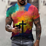 Tactics Style T Shirt for Men 3D Digital Printing Men's T-shirt