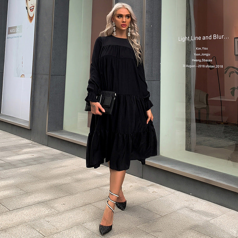 Bohemian Beach Dress Solid Color White Chiffon