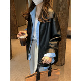 Beth Dutton Outfits Retro Biker's Leather Coat Women's Autumn and Winter Loose Jacket