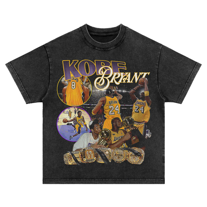 In Memory of Kobe T Shirt T-shirt Retro Loose Short Sleeve Men