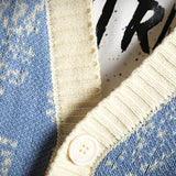 Men's Sweater Knitted Cardigan plus Size Sweater Cotton Knitwear