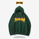 Thrasher Hoodie Autumn and Winter Leisure Men's and Women's Hoodie