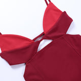 Emily Ratajkowski Dress Fashion Sexy Hollow-out Backless Sling Sheath Dress