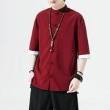 Men's T-Shirt Summer Solid Color Short Sleeve Shirt