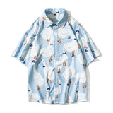 Men's Shirts Summer Short Sleeve Printed Shirt Short Sleeve Men's Clothing