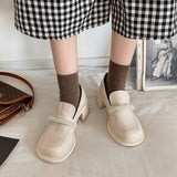 Nude Pumps Block Heel