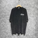 Amiri T Shirt Washed and Worn Retro Short Sleeve T-shirt