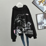 Tom and Jerry Hoodie plus Size Sweater Women's Autumn and Winter Loose Coat