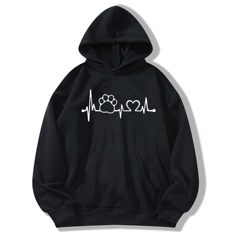Boy Mama Hoodie Dog Mom Printed Hooded Hoodie