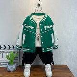 Toddler Boys Jackets Boy's Autumn Coat Children's Baseball Uniform