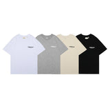 Fog T Shirt Letter Printed Short Sleeve Cotton Tshirt for Men and Women Fear Of God