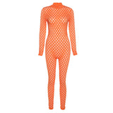 Autumn Women's Sexy Cutout High Waist Hip Lift Tight Casual Fitness Sports Jumpsuit