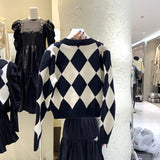 Preppy Aesthetic Outfits Diamond Plaid