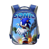 Sonic Backpack Sonic Elementary School Student Polyester School Bag Reflective Stripe Backpack