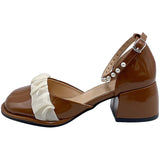 Nude Block Heel Sandals