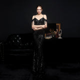 Sequin Evening Dress Sequined Fishtail Formal Dress