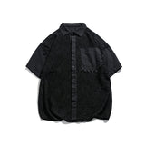 Men T Shitrs Pocket Decorative Shirt Casual Shirt