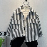 Toddler Boys Sweater Boys' Striped Shirt Spring and Autumn