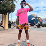 Eric Emanuel EE Shorts Leopard EE Shorts Loose Casual Baseball Sweatpants