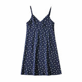 Kim Kardashian Marilyn Monroe Dress Summer Floral Dress Slim Fit V-neck Skirt with Shoulder Straps