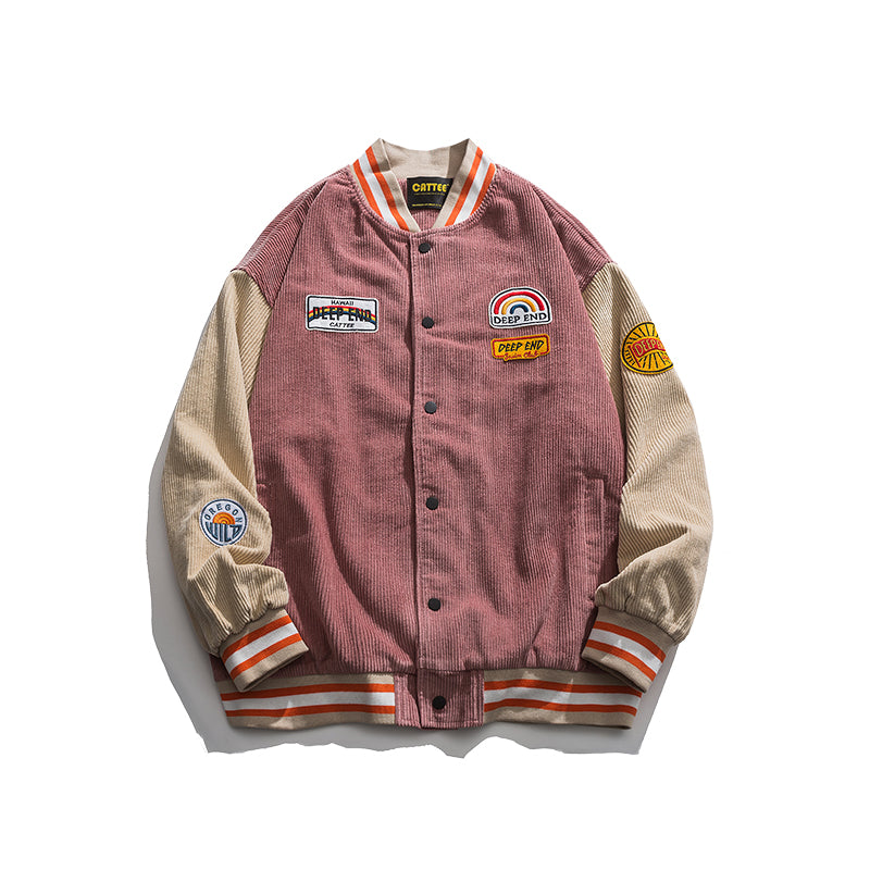 Letterman Jacket Outfit Senior Jackets Varsity Baseball Coat Men's Spring and Autumn Casual Jacket Men's Top
