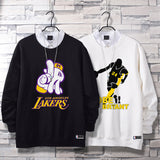 In Memory of Kobe Hoodie Commemorative Kobe round Neck Sweater Winter Fleece-Lined