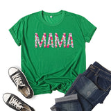 Boy Mama T Shirt Pattern Mama Printed Short Sleeve T-shirt