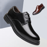 Indo Western Shoes Thick Sole Simple Men's Leather Shoes